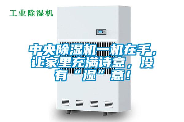 中央除濕機一機在手，讓家里充滿詩意，沒有“濕”意！