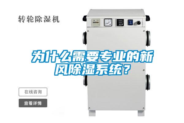 為什么需要專業的新風除濕系統？