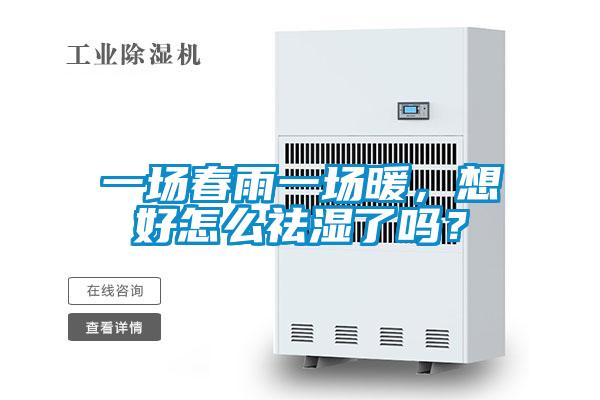 一場春雨一場暖，想好怎么祛濕了嗎？