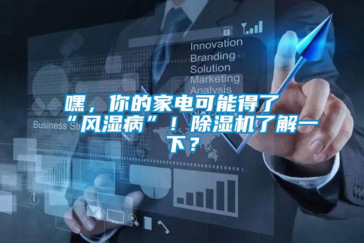 嘿，你的家電可能得了“風濕病”！除濕機了解一下？