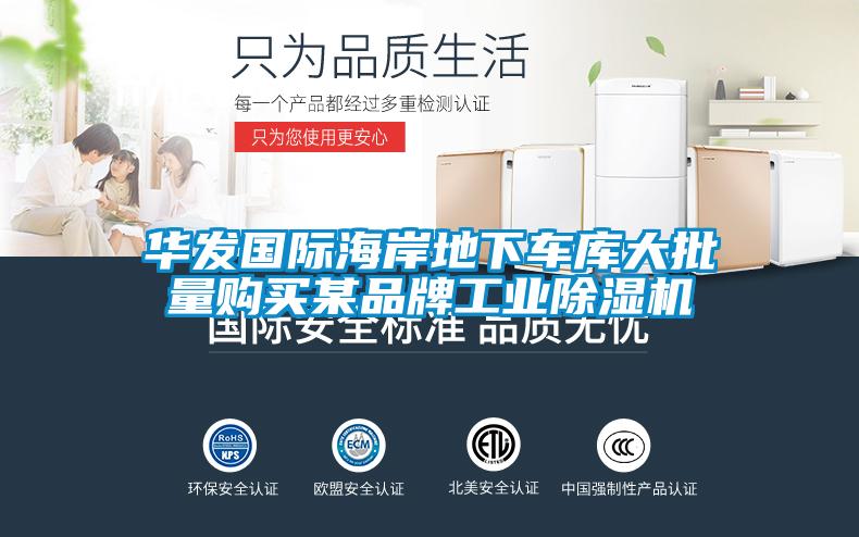 華發國際海岸地下車庫大批量購買某品牌工業除濕機