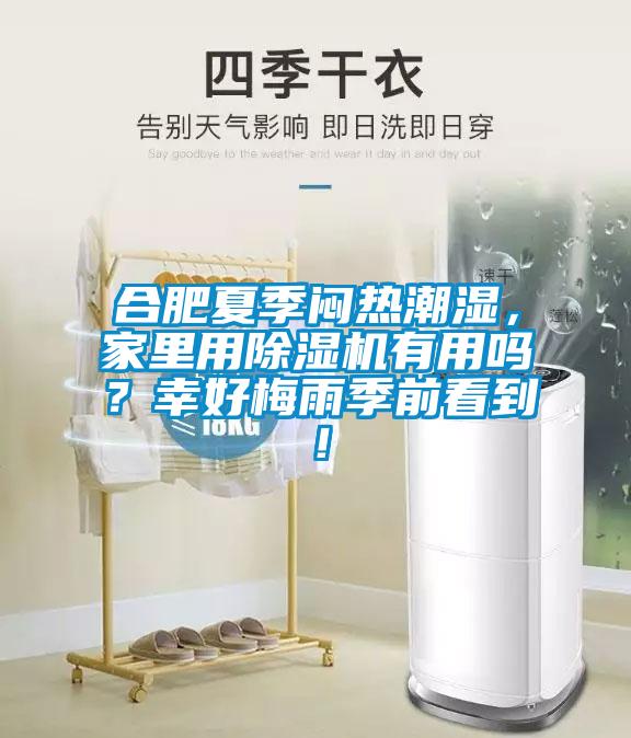 合肥夏季悶熱潮濕，家里用除濕機有用嗎？幸好梅雨季前看到！