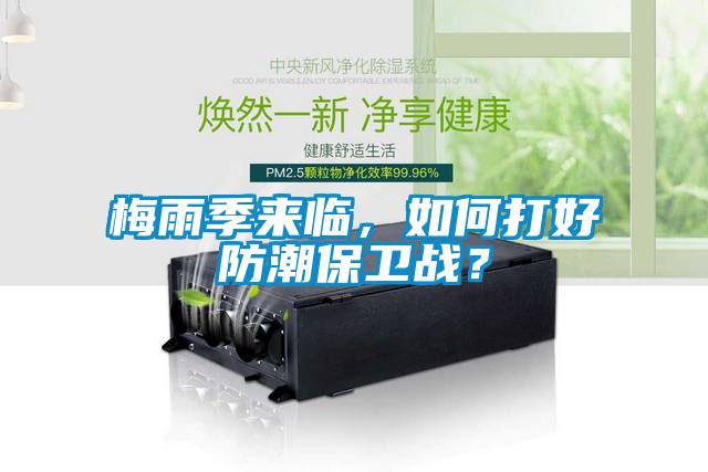 梅雨季來臨，如何打好防潮保衛戰？