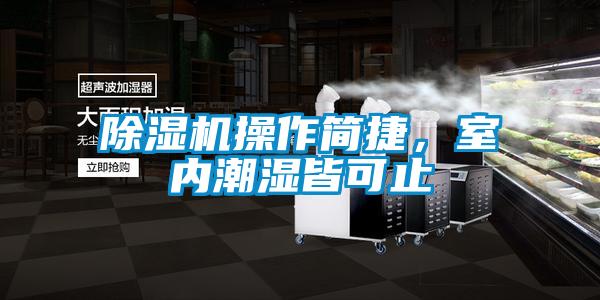 除濕機(jī)操作簡(jiǎn)捷，室內(nèi)潮濕皆可止