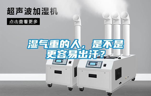 濕氣重的人，是不是更容易出汗？