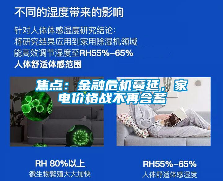 焦點：金融危機蔓延，家電價格戰(zhàn)不再含蓄