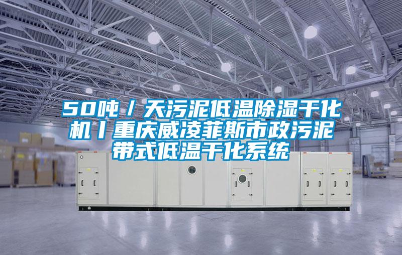 50噸／天污泥低溫除濕干化機丨重慶威凌菲斯市政污泥帶式低溫干化系統(tǒng)