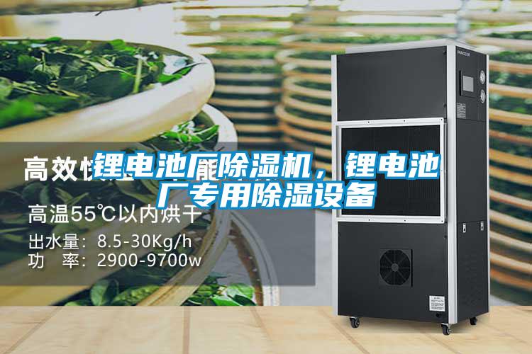 鋰電池廠除濕機，鋰電池廠專用除濕設備