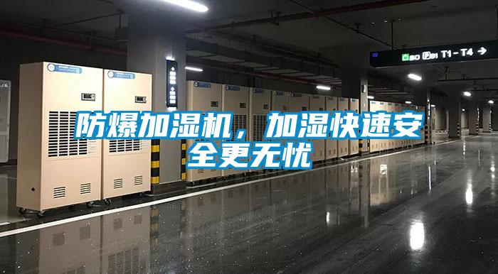 防爆加濕機，加濕快速安全更無憂