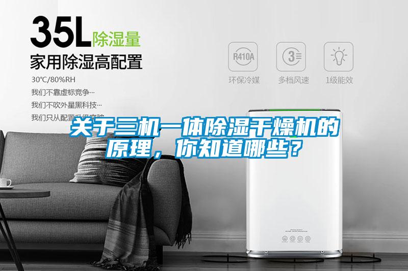 關于三機一體除濕干燥機的原理，你知道哪些？