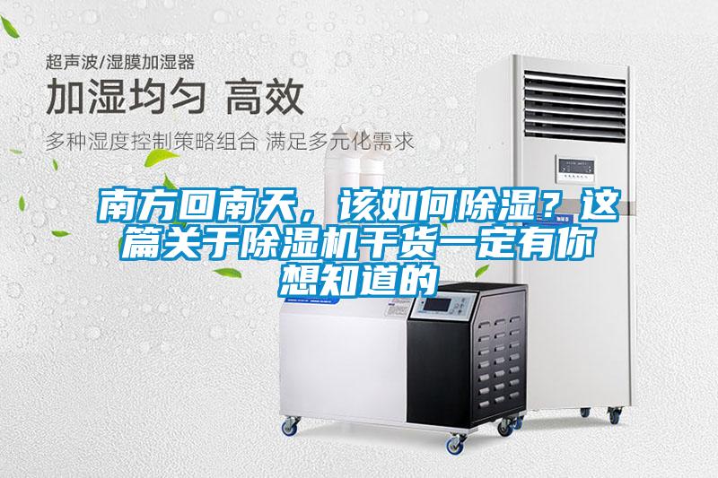 南方回南天，該如何除濕？這篇關(guān)于除濕機(jī)干貨一定有你想知道的