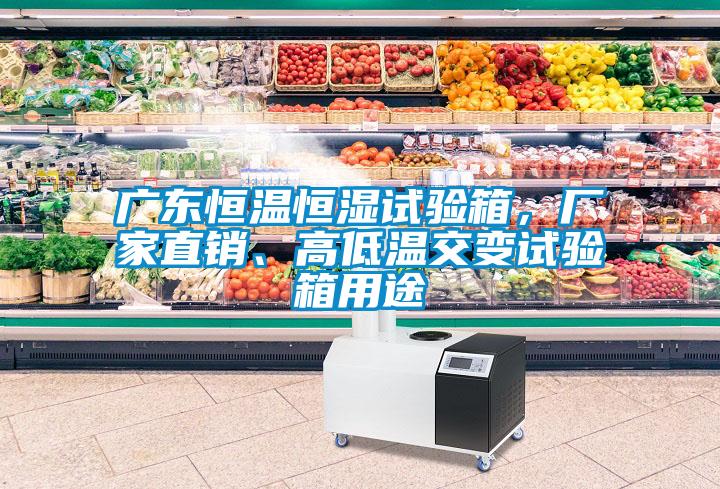 廣東恒溫恒濕試驗箱，廠家直銷、高低溫交變試驗箱用途