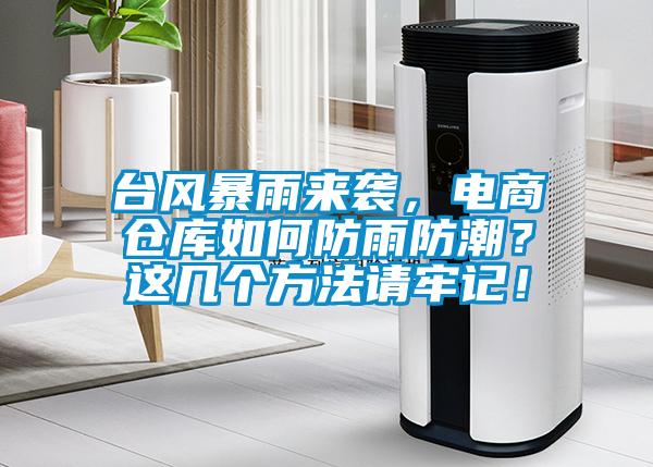臺風暴雨來襲，電商倉庫如何防雨防潮？這幾個方法請牢記！