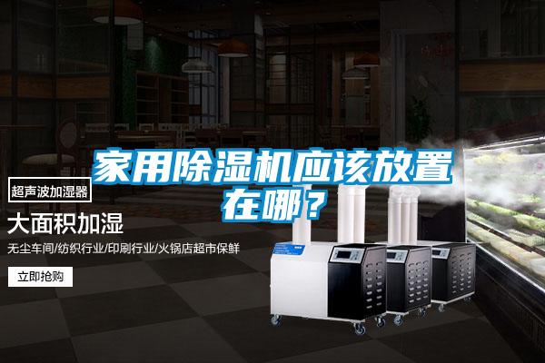 家用除濕機應該放置在哪？