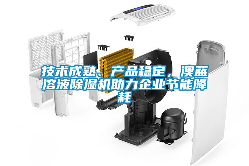 技術成熟、產品穩定，澳藍溶液除濕機助力企業節能降耗