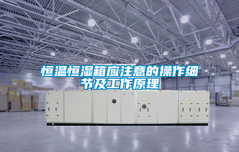 恒溫恒濕箱應(yīng)注意的操作細節(jié)及工作原理