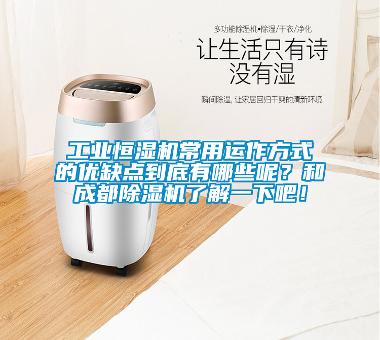 工業(yè)恒濕機常用運作方式的優(yōu)缺點到底有哪些呢？和成都除濕機了解一下吧！