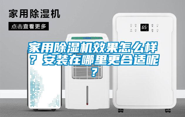 家用除濕機效果怎么樣？安裝在哪里更合適呢？