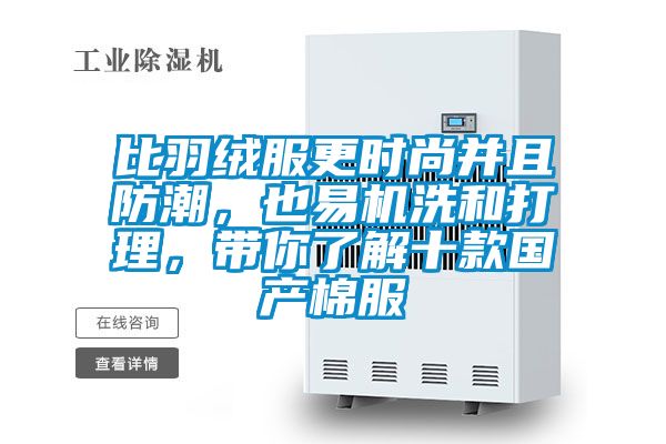 比羽絨服更時尚并且防潮，也易機(jī)洗和打理，帶你了解十款國產(chǎn)棉服