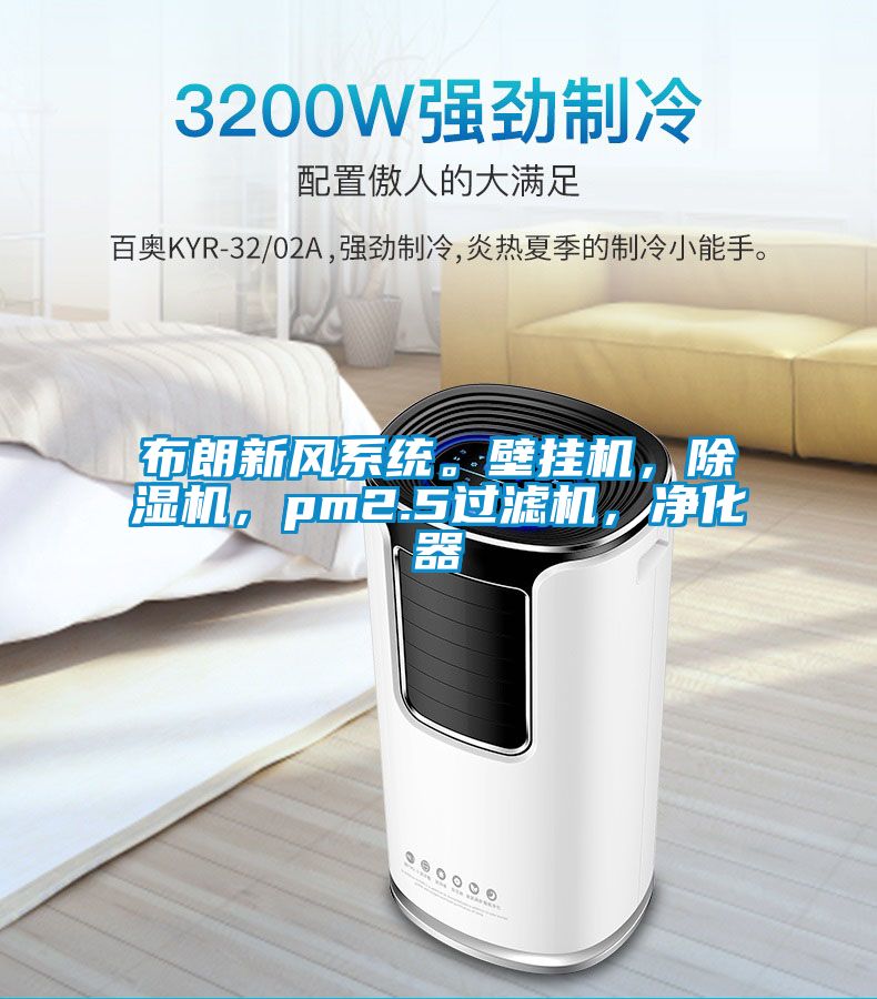 布朗新風(fēng)系統(tǒng)。壁掛機(jī)，除濕機(jī)，pm2.5過濾機(jī)，凈化器