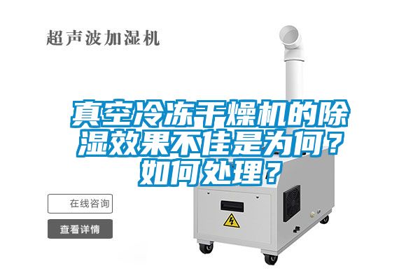 真空冷凍干燥機的除濕效果不佳是為何？如何處理？