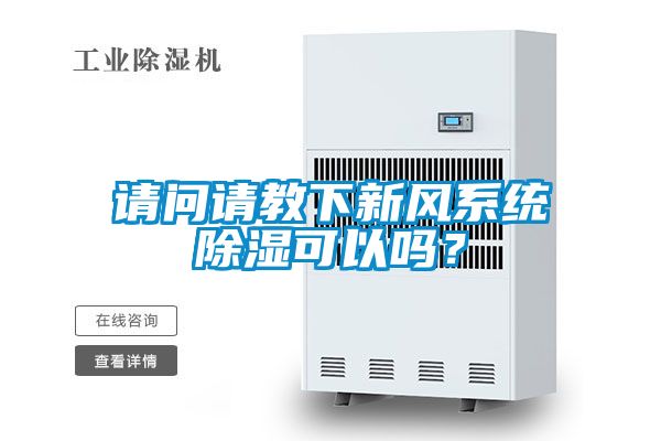 請問請教下新風系統除濕可以嗎？