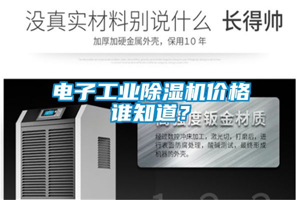 電子工業(yè)除濕機(jī)價(jià)格誰知道？