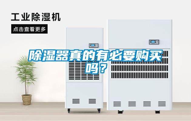 除濕器真的有必要購買嗎？