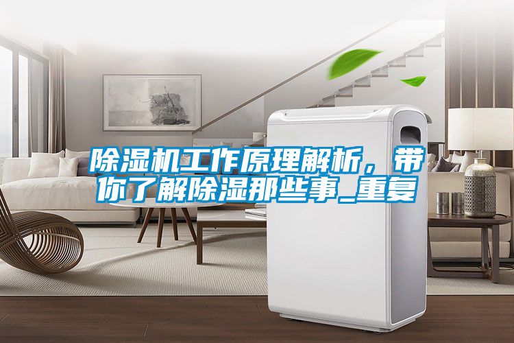 除濕機工作原理解析，帶你了解除濕那些事_重復