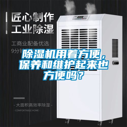 除濕機用著方便，保養和維護起來也方便嗎？