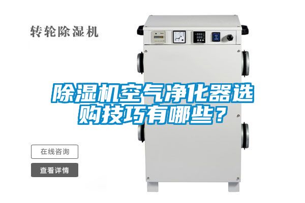 除濕機(jī)空氣凈化器選購技巧有哪些？