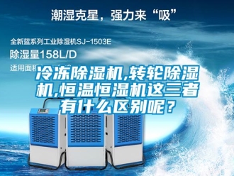 行業(yè)新聞冷凍除濕機,轉(zhuǎn)輪除濕機,恒溫恒濕機這三者有什么區(qū)別呢？