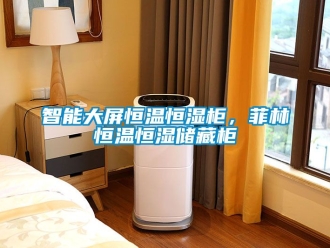 知識百科智能大屏恒溫恒濕柜，菲林恒溫恒濕儲藏柜