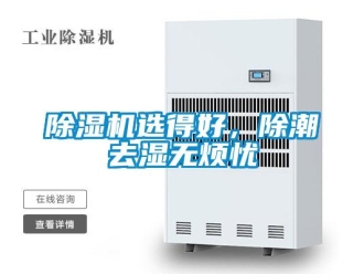 企業新聞除濕機選得好，除潮去濕無煩憂