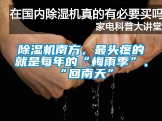 行業新聞除濕機南方，最頭疼的就是每年的“梅雨季”、“回南天”