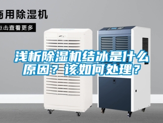 行業新聞淺析除濕機結冰是什么原因？該如何處理？