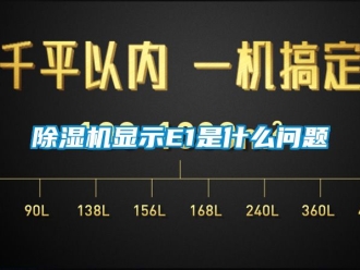 行業新聞除濕機顯示E1是什么問題
