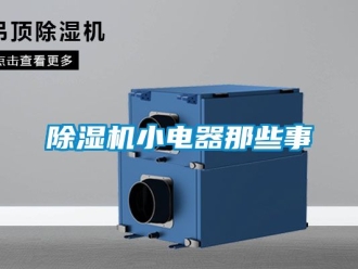 行業新聞除濕機小電器那些事
