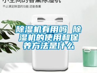行業新聞除濕機有用嗎 除濕機的使用和保養方法是什么