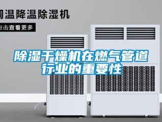 企業新聞除濕干燥機在燃氣管道行業的重要性