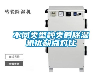 常見問題不同類型種類的除濕機優(yōu)缺點對比