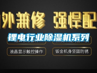 行業(yè)新聞鋰電行業(yè)除濕機系列