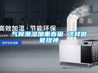 行業新聞氣候潮濕加重春困 這樣做能提神