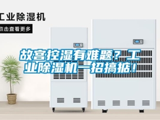 企業新聞故宮控濕有難題？工業除濕機一招搞掂！