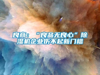 行業(yè)新聞良商：“良品無良心”除濕機(jī)企業(yè)傷不起新門檻