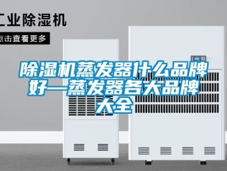 企業新聞除濕機蒸發器什么品牌好—蒸發器各大品牌大全