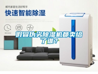 行業新聞假冒偽劣除濕機都賣給了誰？