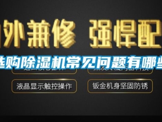 行業(yè)新聞選購除濕機常見問題有哪些