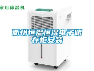 知識百科衢州恒溫恒濕電子儲存柜安裝