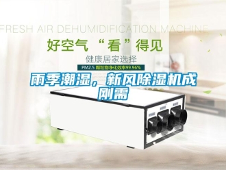 知識百科雨季潮濕，新風除濕機成剛需